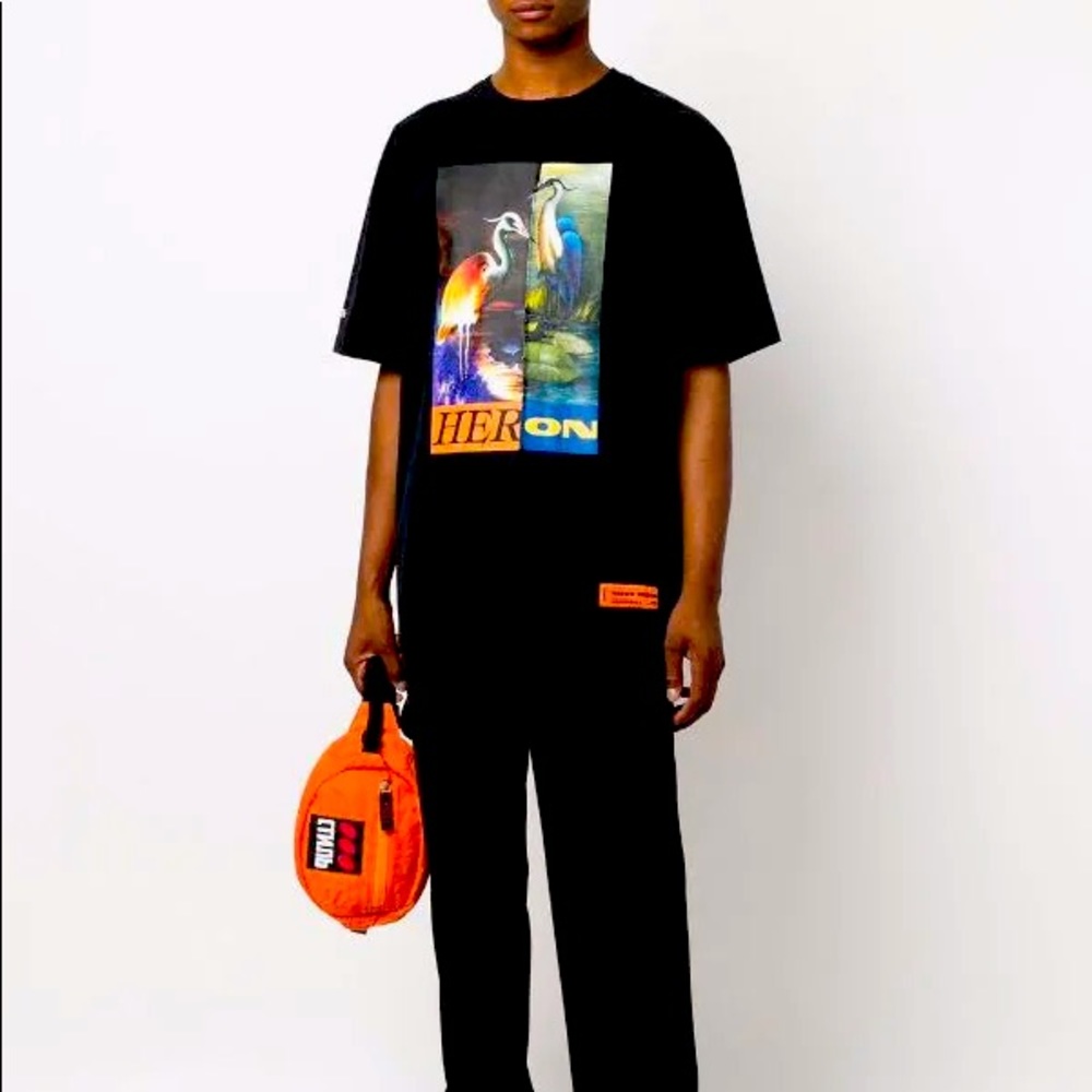 Heron Preston | Split Herons Print T-shirt | New | With Tags
